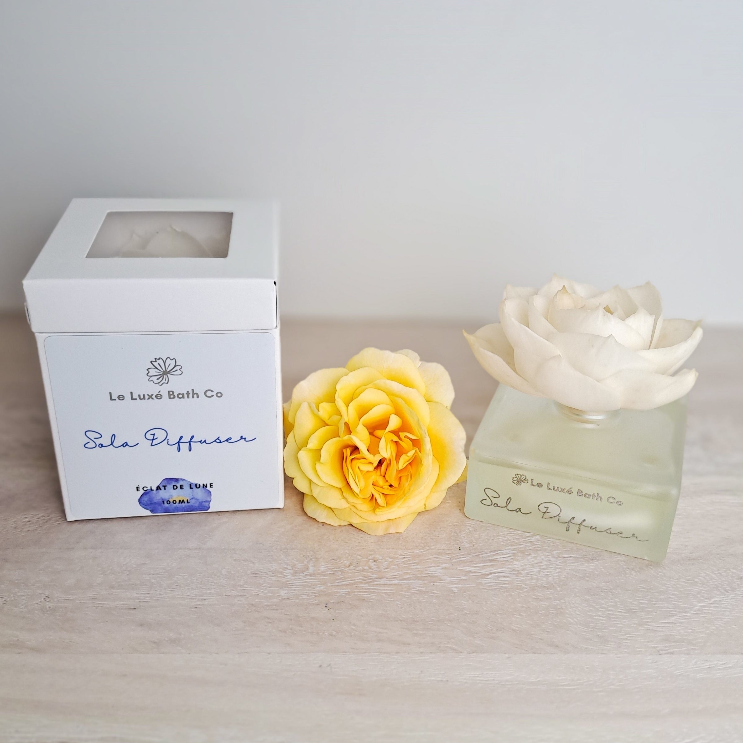 Sola Diffuser | Handcrafted Flower Fragrance Diffuser for Home - Éclat de Lune